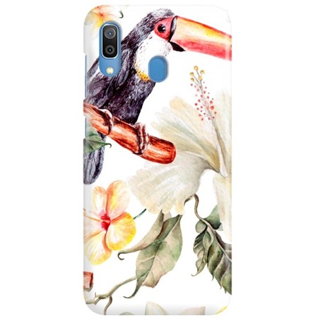 FUNNY CASE OVERPRINT TOUCAN AND FLOWER SAMSUNG GALAXY A30 / A20