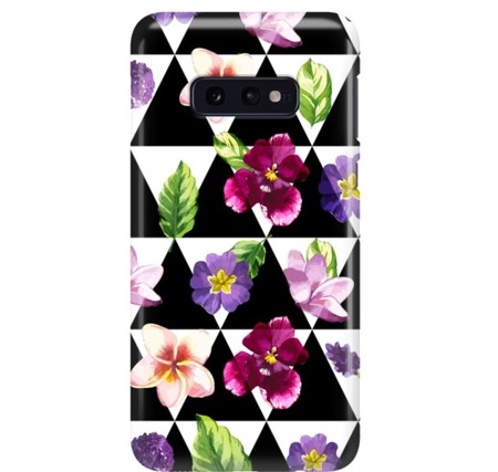 FUNNY CASE OVERPRINT TRIANGLES AND FLOWERS SAMSUNG GALAXY S10E