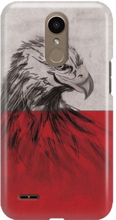 FUNNY CASE OVERPRINT WHITE EAGLE LG K10 2017