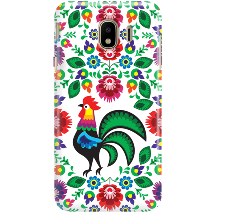 FUNNY CASE OVERPRINT WHITE ROOSTER SAMSUNG GALAXY J4 2018