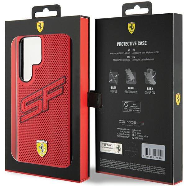 Ferrari FEHCS24LPINR S24 Ultra S928 czerwony/red hardcase Big SF Perforated