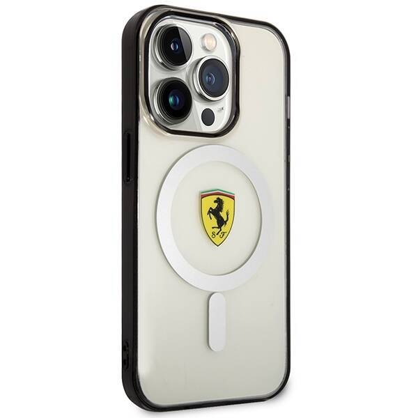 Ferrari FEHMP14LURKT iPhone 14 Pro 6,1"  przezroczysty/transparent hardcase Outline Magsafe