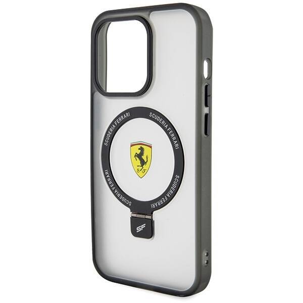 Ferrari FEHMP15XUSCAH iPhone 15 Pro Max  6.7" transparent hardcase Ring Stand 2023 Collection MagSafe