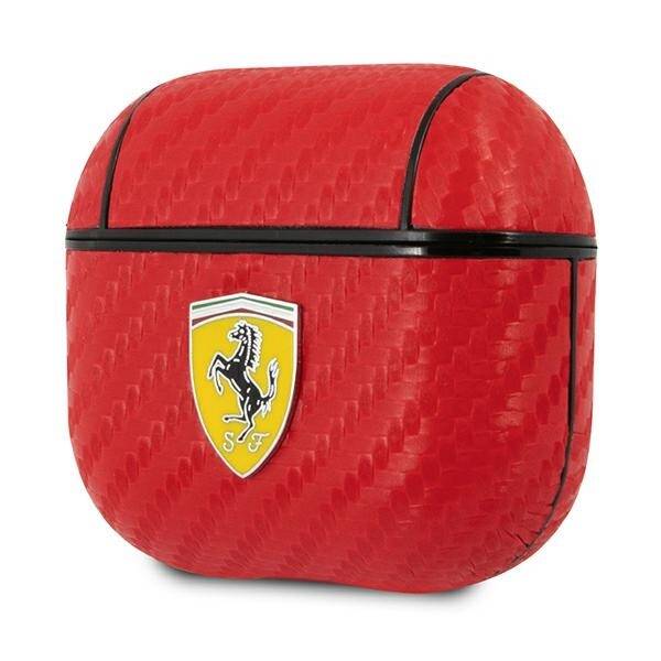 Ferrari FESA3CARE AirPods 3 cover czerwony/red On Track PU Carbon