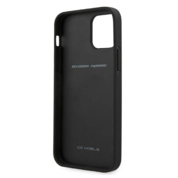 Ferrari FESAXHCP12LBK iPhone 12 Pro Max 6,7" czarny/black hardcase On Track Carbon Stripe