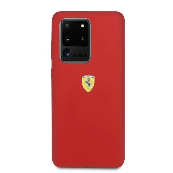 Ferrari Hardcase FESSIHCS69RE S20 Ultra G988 czerwony/red Silicone