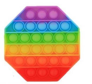 GAME SENSORY TOY MAGIC POP IT GAME PUZZLE PUSH BUBBLE TĘCZA