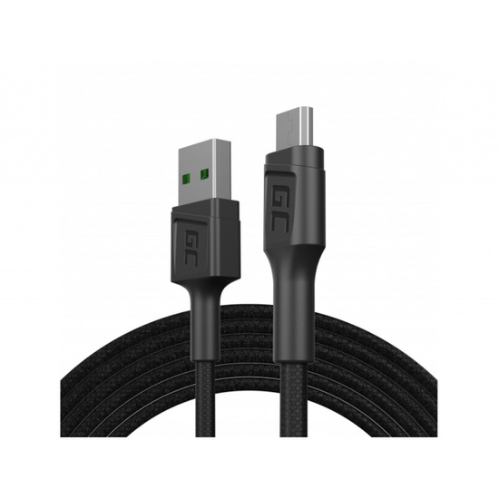 GREEN CELL CABLE MICRO USB - USB-A FAST CHARGE QC 3.0 1.2M