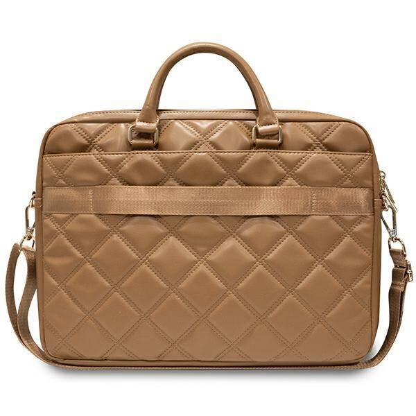 GUESS BAG GUCB15ZPSQSSGW 16" BROWN/BROWN QUILTED 4G