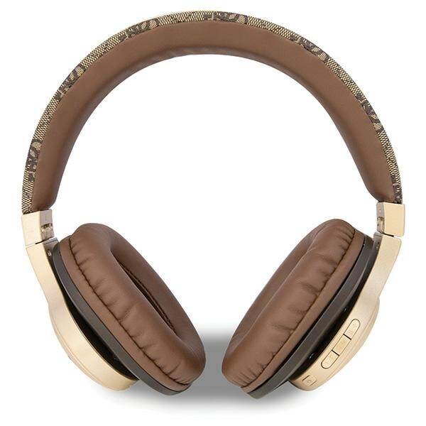 GUESS BLUETOOTH HEADPHONES BLUETOOTH GUBH604GEM BROWN/BROWN 4G SCRIPT