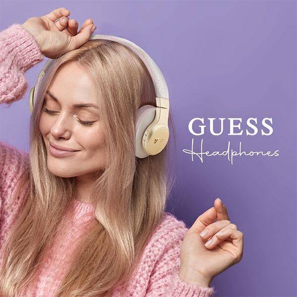 GUESS BLUETOOTH HEADPHONES BLUETOOTH GUBH604GEMP PINK/PINK 4G SCRIPT