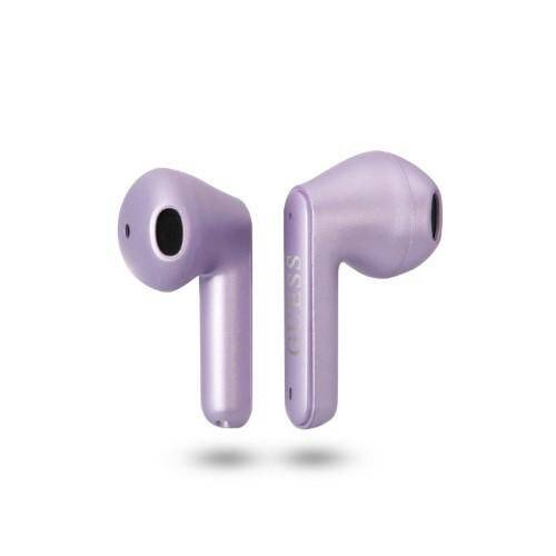 GUESS BLUETOOTH HEADPHONES GUTWST82TRU TWS + PURPLE DOCKING STATION/PURPLE TRIANGLE LOGO