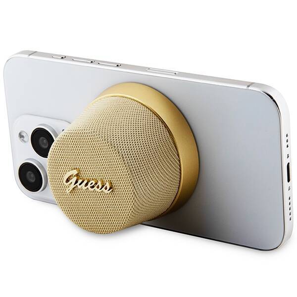 GUESS BLUETOOTH SPEAKER GUWSC3ALSMD SPEAKER STAND GOLDEN/GOLD MAGNETIC SCRIPT METAL