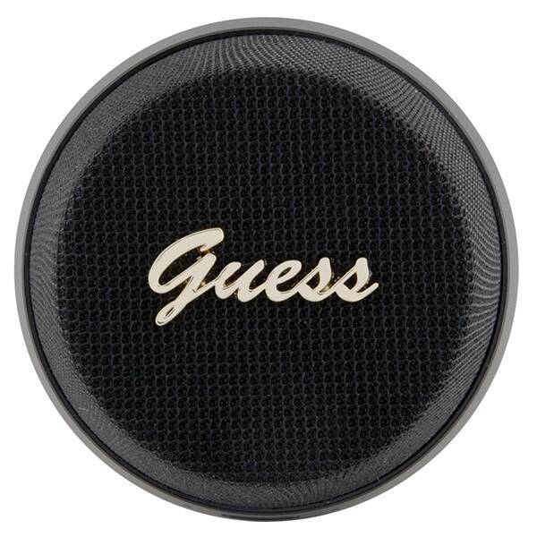 GUESS BLUETOOTH SPEAKER GWWSC3ALSMK SPEAKER STAND CZARNY/BLACK MAGNETIC SCRIPT METAL