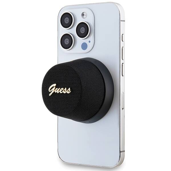 GUESS BLUETOOTH SPEAKER GWWSC3ALSMK SPEAKER STAND CZARNY/BLACK MAGNETIC SCRIPT METAL