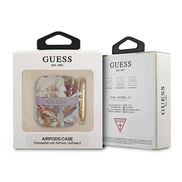 GUESS GUA2HFLU AIRPODS 1/2 COVER PURPLE/PURPLE FLOWER STAP COLLECTION