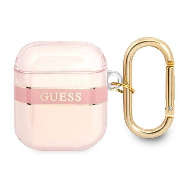 GUESS GUA2HTSP AIRPODS 1/2 COVER PINK/PINK STRAP COLLECTION
