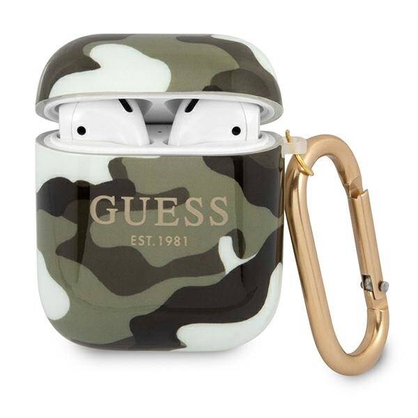 GUESS GUA2UCAMA AIRPODS 1/2 COVER GREEN/KHAKI CAMO COLLECTION