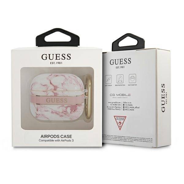 GUESS GUA3HMAP AIRPODS 3 COVER PINK/PINK MARBLE STAP COLLECTION