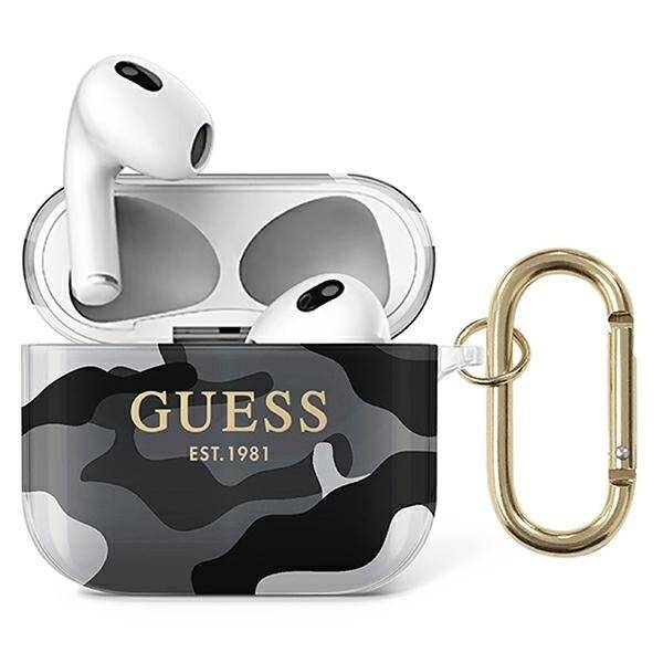 GUESS GUA3UCAMG AIRPODS 3 COVER BLACK/BLACK CAMO COLLECTION