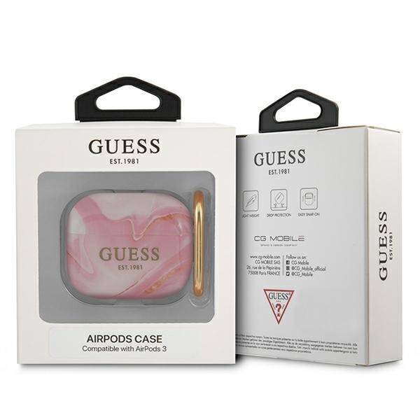 GUESS GUA3UNMP AIRPODS 3 COVER PINK/PINK MARBLE COLLECTION