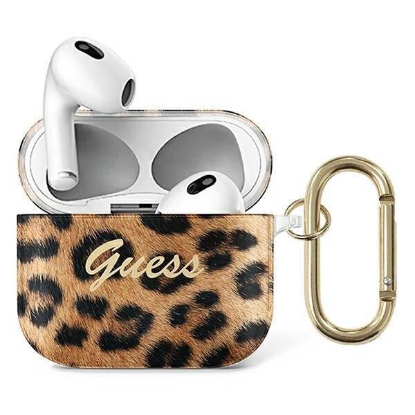 GUESS GUA3USLEO AIRPODS 3 COVER ZLOTY/GOLD LEOPARD COLLECTION