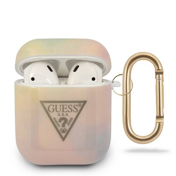 GUESS GUACA2TPUMCG01 AIRPODS 1/2 COVER PINK/PINK TIE & DYE COLLECTION