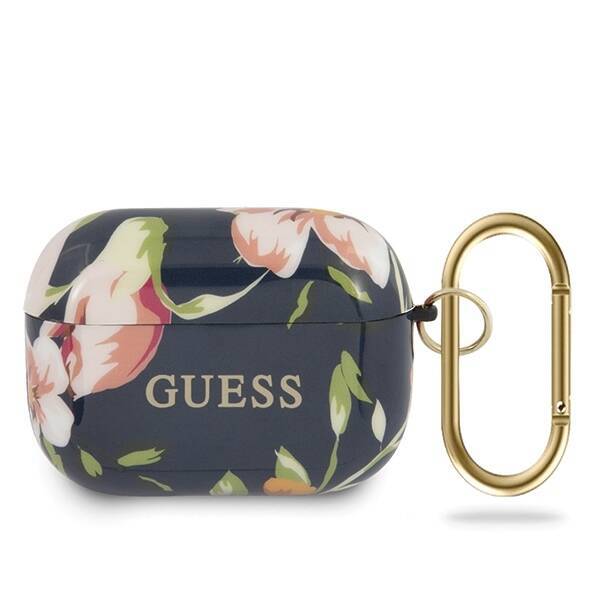 GUESS GUACAPTPUBKFL03 AIRPODS PRO COVER BLUE/BLUE N.3 FLOWER COLLECTION