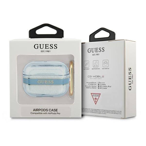 GUESS GUAPHTSB AIRPODS PRO COVER BLUE/BLUE STRAP COLLECTION