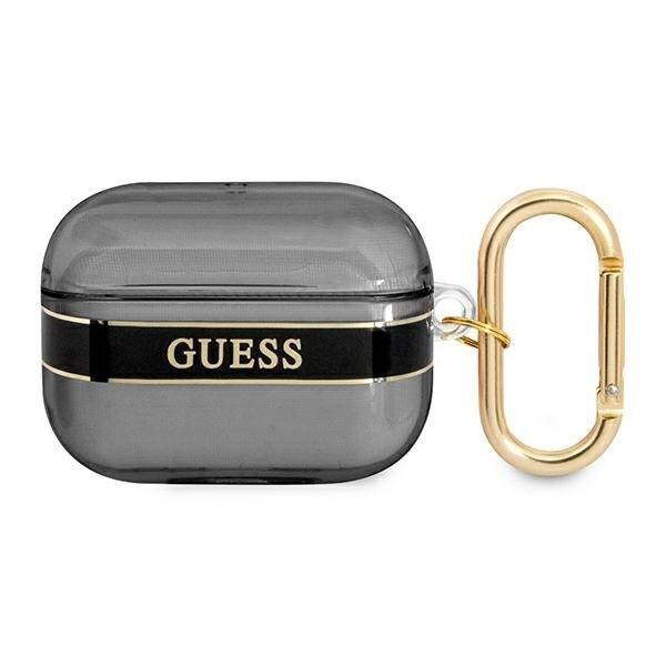 GUESS GUAPHTSK AIRPODS PRO COVER CZARNY/BLACK STRAP COLLECTION