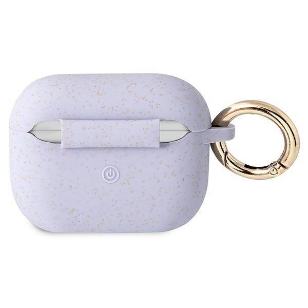 GUESS GUAPSGGEU AIRPODS PRO COVER PURPLE/PURPLE SILICONE GLITTER