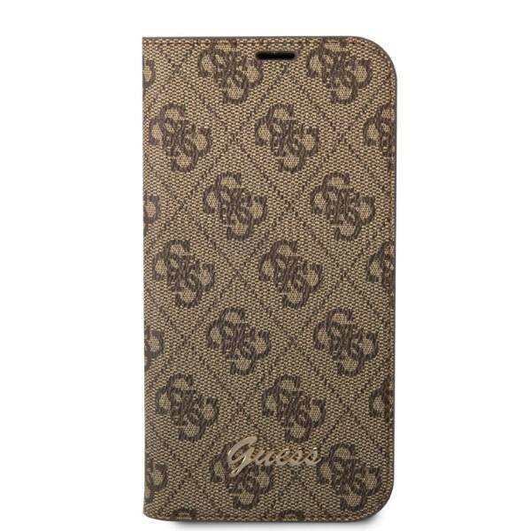 GUESS GUBKP14LHG4SHW IPHONE 14 PRO 6.1 "BROWN/BROWN BOOK 4G VINTAGE GOLD LOGO