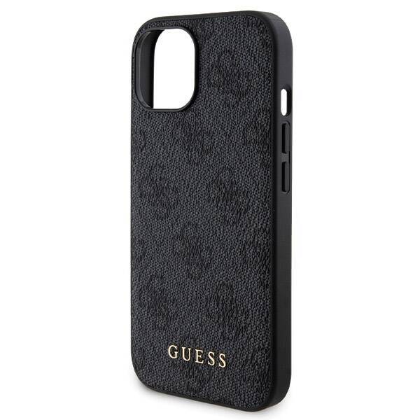 GUESS GUBPM5P15S4GEMGK SET IPHONE 15 6.1" HARDCASE + POWERBANK 5000MAH MAGSAFE BLACK/BLACK 4G METAL LOGO