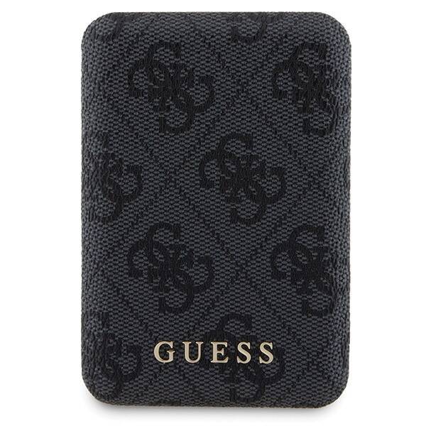 GUESS GUBPM5P15S4GEMGK SET IPHONE 15 6.1" HARDCASE + POWERBANK 5000MAH MAGSAFE BLACK/BLACK 4G METAL LOGO