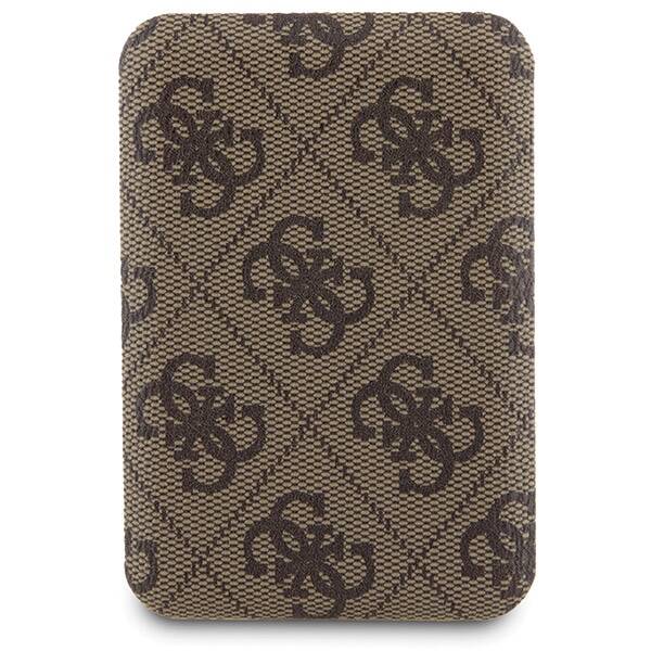 GUESS GUBPM5P15S4GEMGW SET IPHONE 15 6.1" HARDCASE + POWERBANK 5000MAH MAGSAFE BROWN/BROWN 4G METAL LOGO