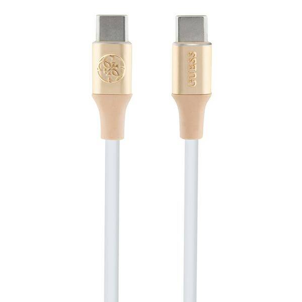 GUESS GUCCLALRGDD CABLE USB-C - USB-C 1.5M FAST CHARGING GOLD/LIGHT GOLD EBOSSED LOGO