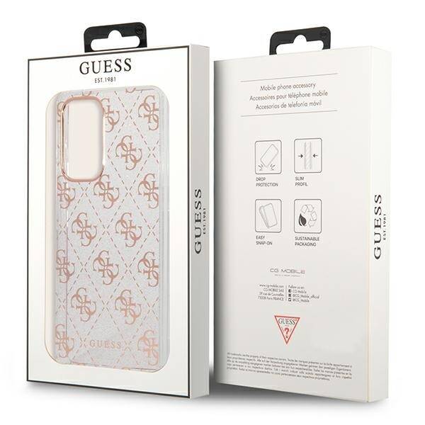 GUESS GUHCA53PCU4GLPI A53 5G A536 PINK/PINK HARD CASE 4G GLITTER