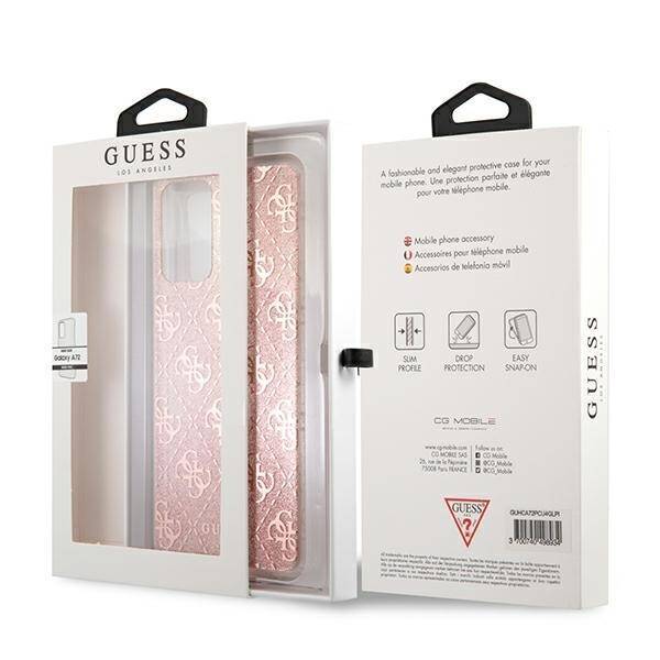 GUESS GUHCA72PCU4GLPI A72 A725 PINK/PINK HARD CASE 4G GLITTER