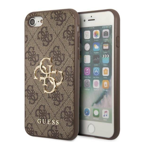 GUESS GUHCI84GBBR IPHONE 7/8/SE 2020/SE 2022 BRONZE/BROWN HARDCASE 4G BIG METAL LOGO