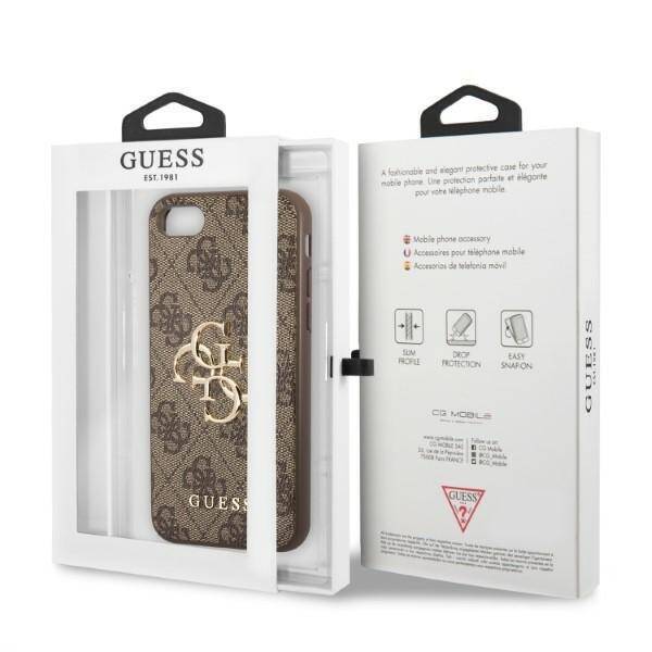 GUESS GUHCI84GBBR IPHONE 7/8/SE 2020/SE 2022 BRONZE/BROWN HARDCASE 4G BIG METAL LOGO