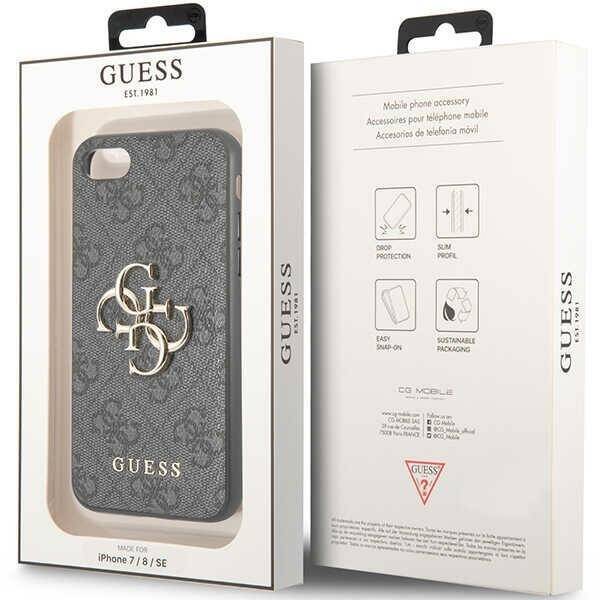 GUESS GUHCI84GGGR IPHONE 7/8/SE 2020/SE 2022 GRAY/GRAY HARDCASE 4G BIG METAL LOGO