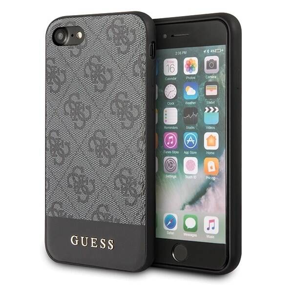 GUESS GUHCI8G4GGRIG IPHONE 7/8/SE 2020/SE 2022 GRAY/GRAY HARDCASE 4G STRIPE COLLECTION