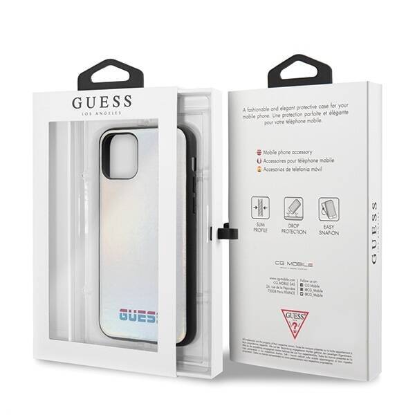 GUESS GUHCN58BLD IPHONE 11 PRO SILVER /SILVER HARD CASE IRIDESCENT