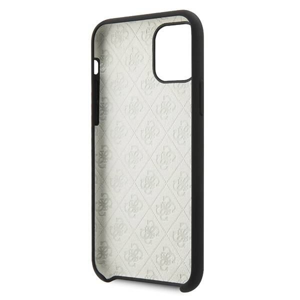 GUESS GUHCN58LS4GBK IPHONE 11 PRO BLACK/BLACK HARD CASE SILICONE 4G TONE ON TONE