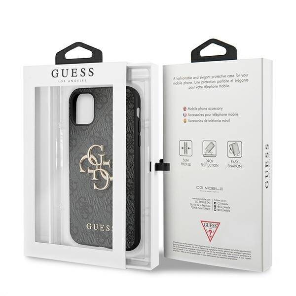 GUESS GUHCN614GMGGR IPHONE 11 6.1 " / XR GRAY / GRAY HARDCASE 4G BIG METAL LOGO