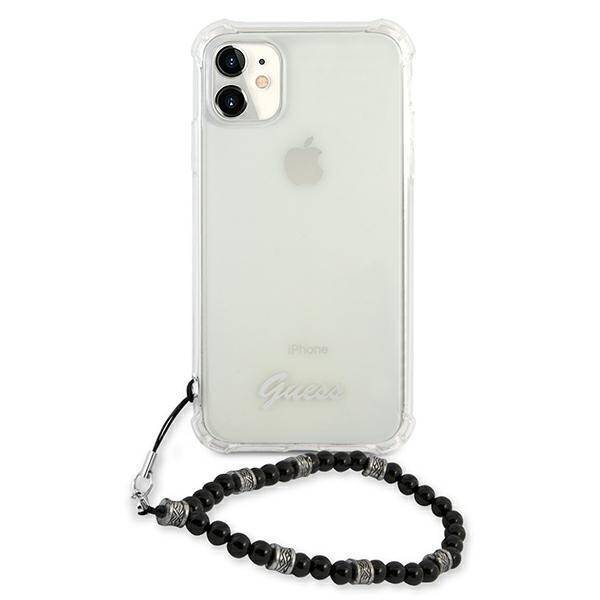 GUESS GUHCN61KPSBK IPHONE 11 6.1 " / XR TRANSPARENT HARDCASE BLACK PEARL