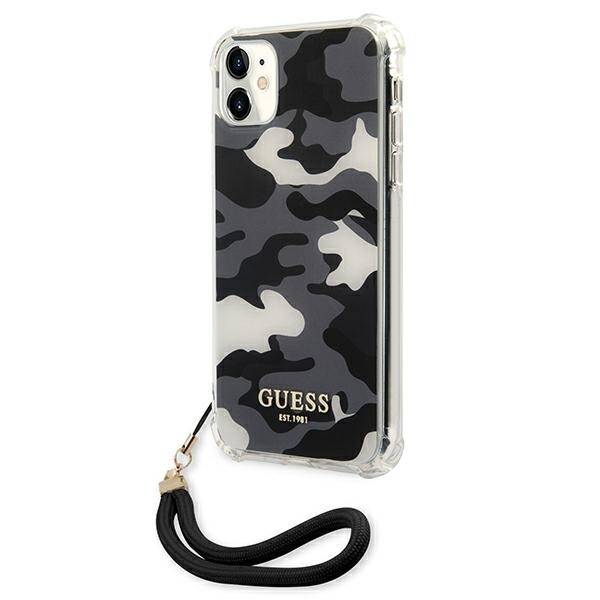 GUESS GUHCN61KSARBK IPHONE 11 / XR 6.1 "BLACK / BLACK HARDCASE CAMO COLLECTION