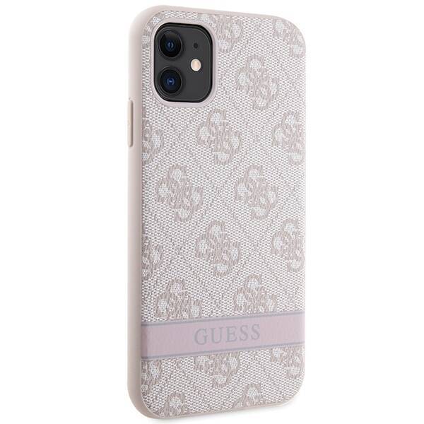 GUESS GUHCN61P4SNP IPHONE 11 / XR PINK / PINK HARDCASE 4G STRIPE