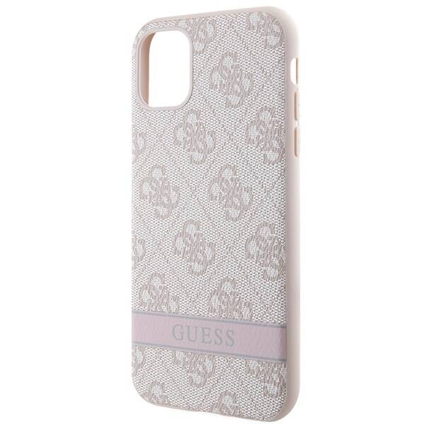 GUESS GUHCN61P4SNP IPHONE 11 / XR PINK / PINK HARDCASE 4G STRIPE