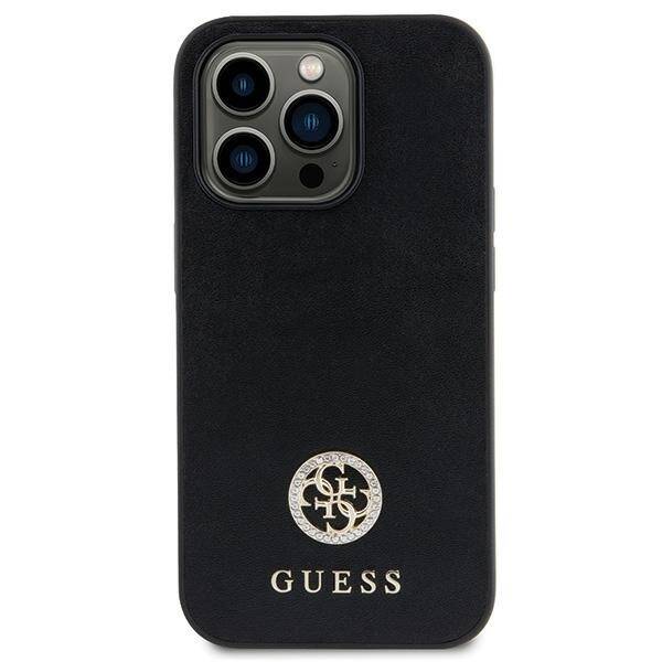 GUESS GUHCN61PS4DGPK IPHONE 11 / XR 6.1 "BLACK / BLACK HARDCASE STRASS METAL LOGO